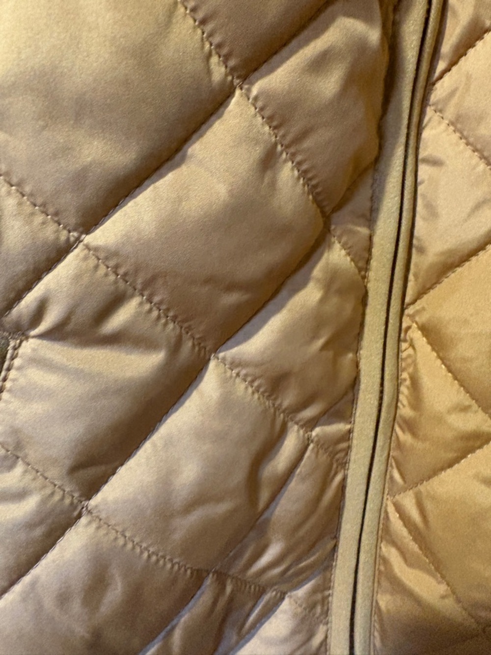 Old Navy Quilted Mustard Vest - Sleeveless Zip Front - Picture 6 of 6